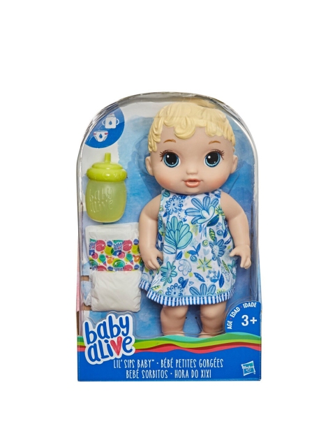 BABY ALIVE Kids Blue & Beige Lil Sips Blonde Baby
