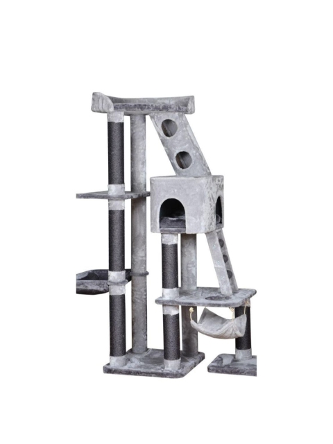 

Heads Up For Tails Silver-Toned Cat Tree Sisal Scratching Post