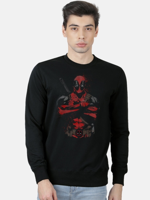 

Free Authority Men Black & Red Deadpool Printed Sweatshirt