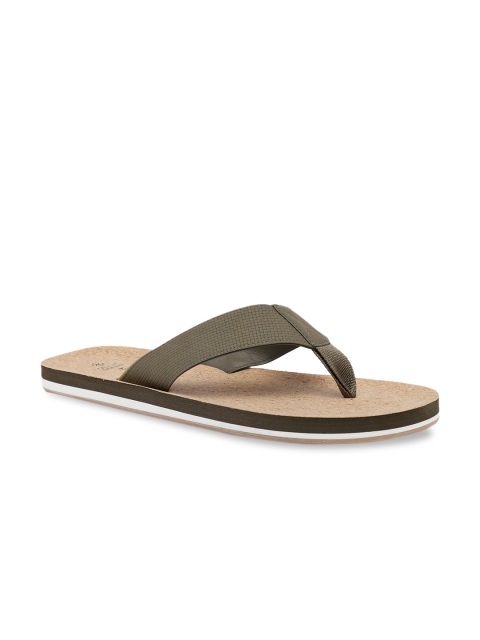 

Call It Spring Men Olive Green Solid Thong Flip-Flops