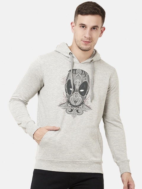 

Free Authority Men Grey Deadpool Printed Hooded Sweatshirt