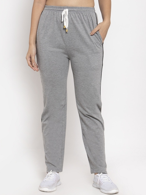 

Baani Creations Women Grey Solid Straight-Fit Track Pants