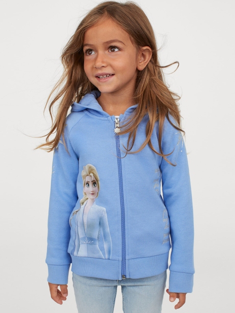 

H&M Girls Blue Frozen Zip-Through Hoodie