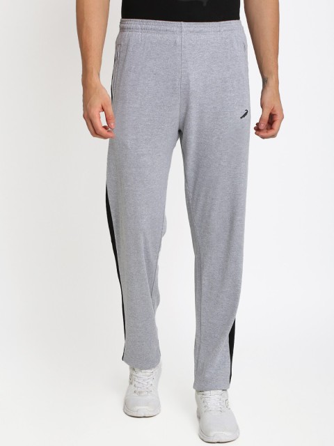 

Crocodile Men Grey Melange Solid Slim-Fit Track Pants