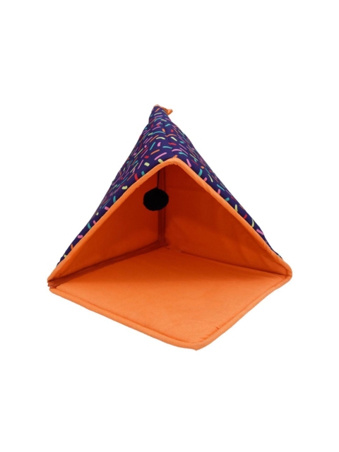 

Heads Up For Tails Blue & Orange Printed HUFT One in a Million Cat Tent