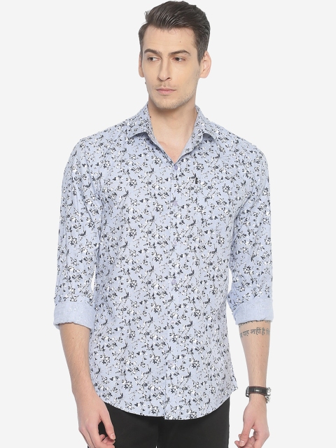 

LEVIZO Men Blue Premium Regular Fit Floral Printed Casual Shirt