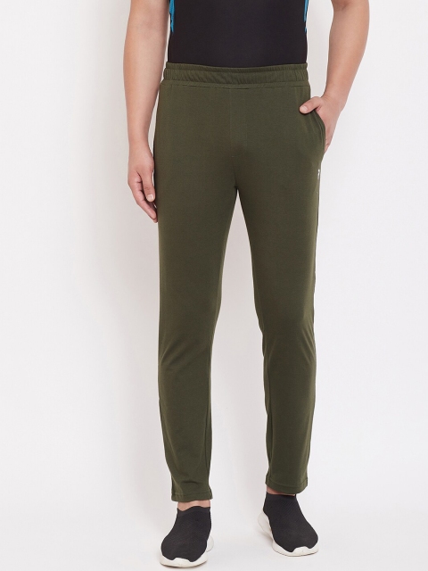 

PERFKT-U Men Olive Green Regular Fit Solid Trackpants
