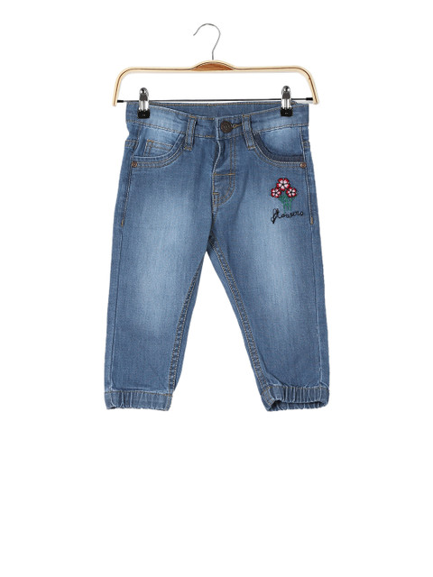 

Donuts Girls Blue Regular Fit Mid-Rise Clean Look Jeans