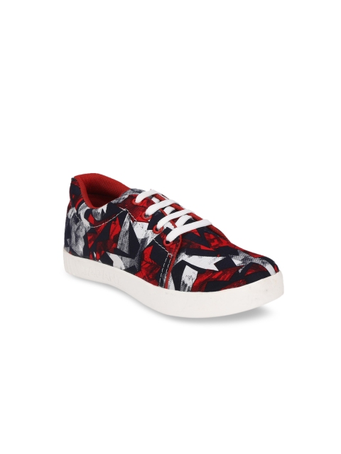 

Big Fox Boys Red Printed Sneakers