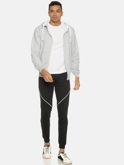 

Campus Sutra Men Black & Grey Solid Tracksuit