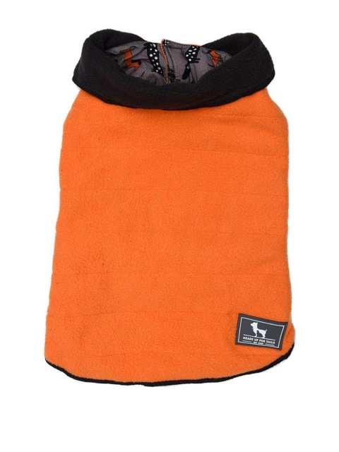 

Heads Up For Tails Orange Solid Double Snuggle Dog Jacket