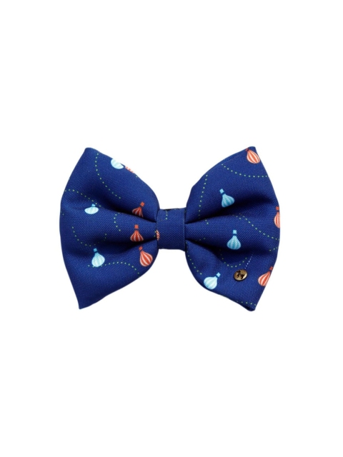 

Heads Up For Tails Blue Printed Pup in Air Detachable Dog Bow Tie