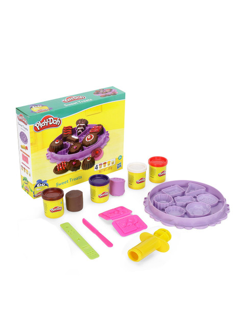 

Hasbro Kids Purple & Yellow Play-Doh Sweet Treats Playset With 4 Non-Toxic Colors