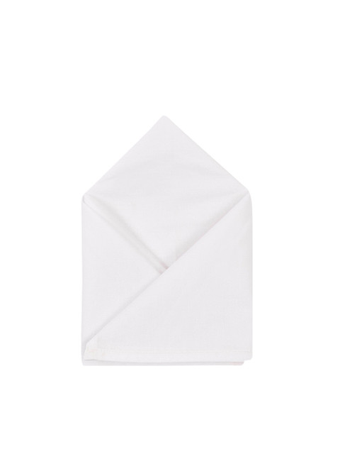 

The Bro Code White Solid Pocket Square