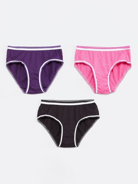 

max Girls Pack Of 3 Assorted Basic Briefs S19EIN24MULTI