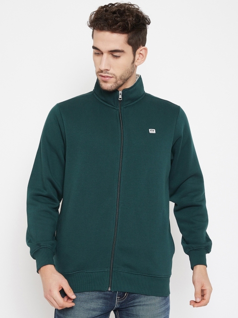

NEVA Men Green Solid Sweatshirt