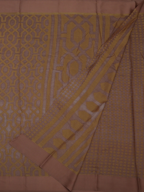 

Pothys Pink & Yellow Poly Georgette Printed Saree