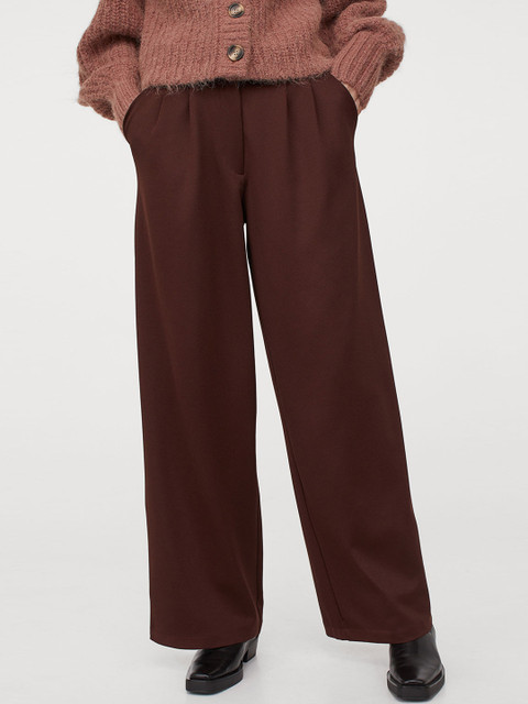 

H&M Women Brown Wide Trousers