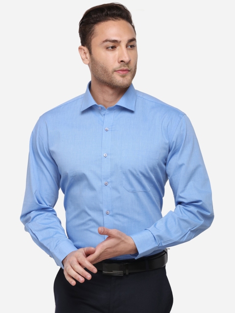 

Greenfibre Men Blue Regular Fit Solid Casual Shirt