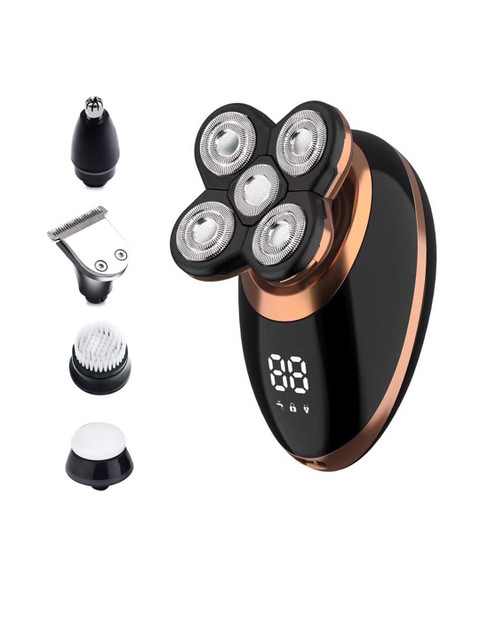 

Surker Men Head Shavers 4D Electric Razor 5 in 1 Nose Beard Trimmer Shaving Kit, Black