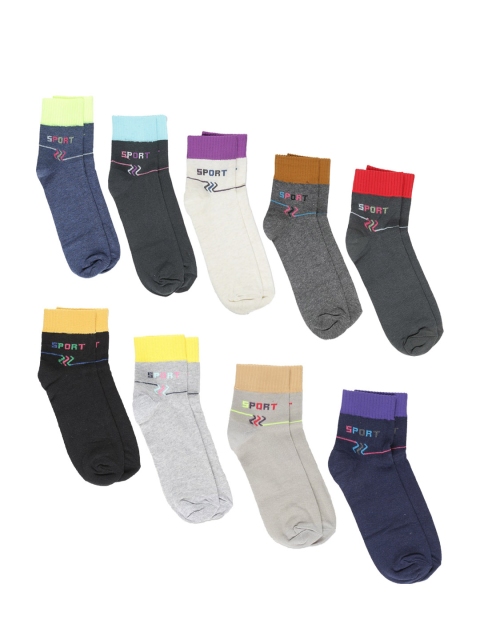 

Dollar Men Pack of 10 Assorted Ankle-Length Socks