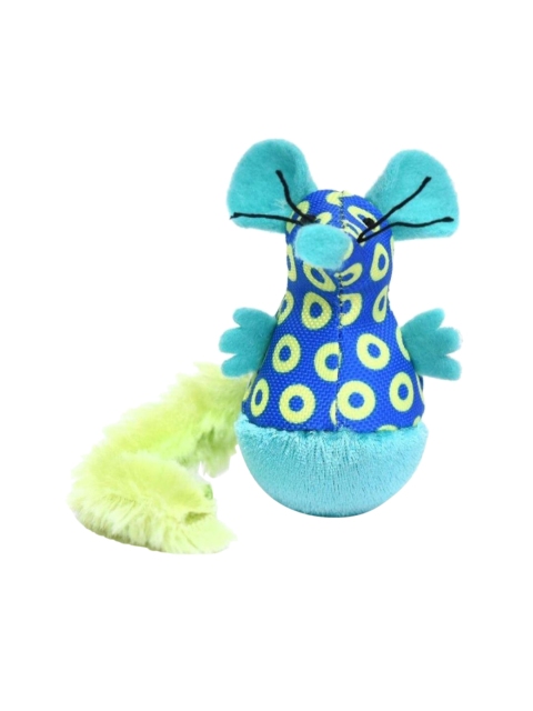 

Heads Up For Tails Blue Printed Meow Monsters Squirrel Cat Toy