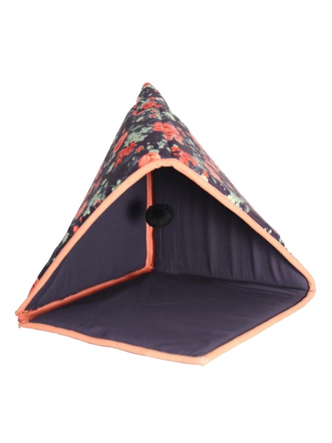 

Heads Up For Tails Multi-Coloured Printed Wild Roses Cat Tent, Size M