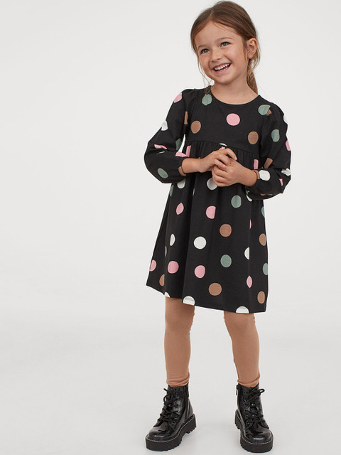 

H&M Girls 2-Piece Cotton Set, Black