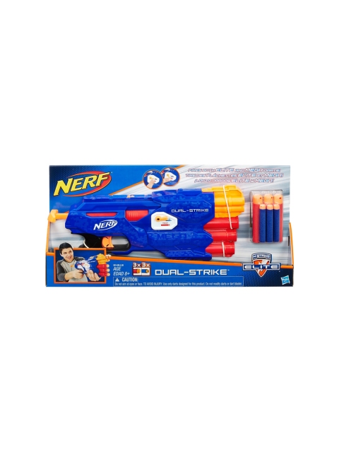 NERF Kids Blue N-Strike Elite DualStrike Blaster