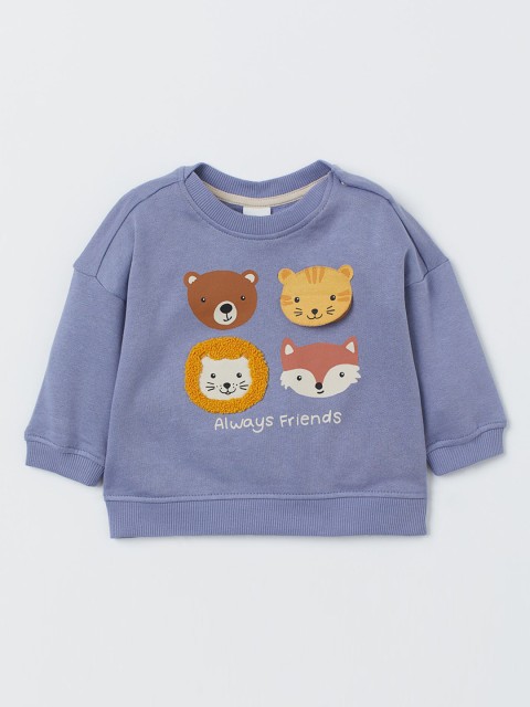 

H&M Boys Blue Printed Sweatshirt with a Motif