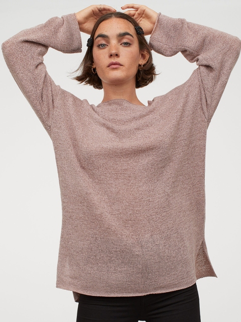 

H&M Women Beige Loose-Knit Jumper