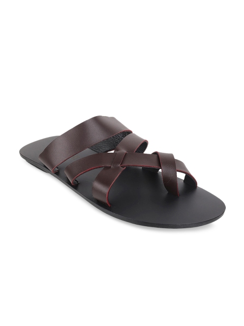 

Mochi Men Brown Leather Comfort Sandals