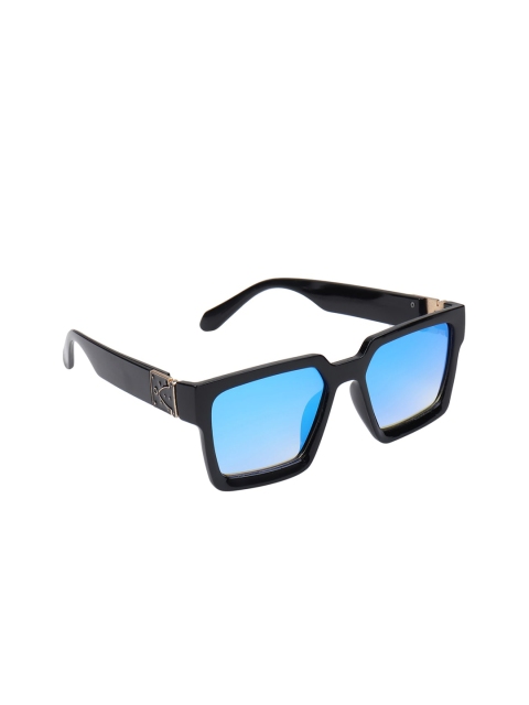 

Swiss Design Unisex UV Protected Lens Square Sunglasses SDSG, Blue