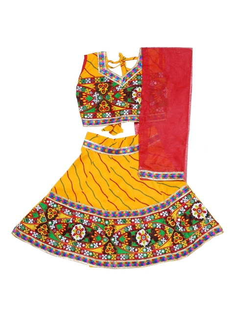 

Chipbeys Yellow Ready to Wear Lehenga & Blouse with Dupatta