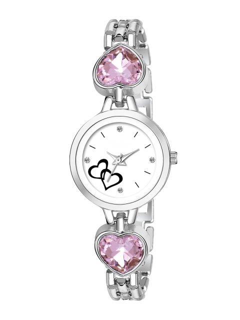 

VeBNoR Girls White & Pink Analogue Watch WT 146 PINK