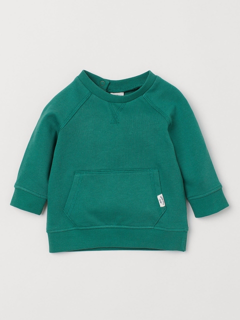 

H&M Boys Green Cotton Sweatshirt