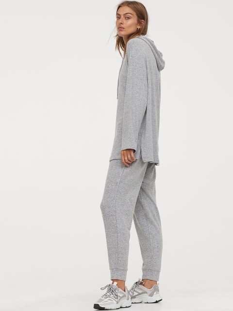 

H&M Women Grey Long hoodie