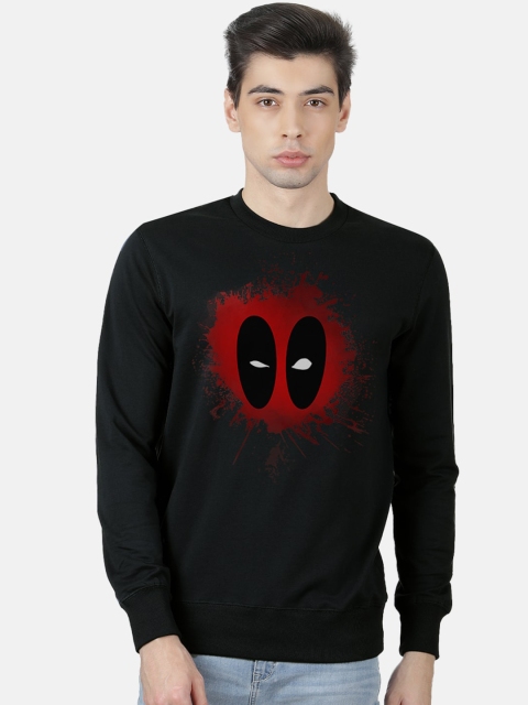 

Free Authority Men Black & Red Deadpool Printed Sweatshirt