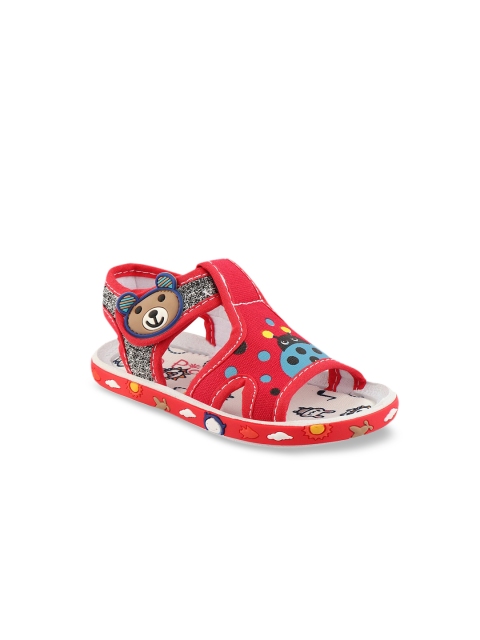 

Rex Unisex Kids Red Printed Comfort Sandals