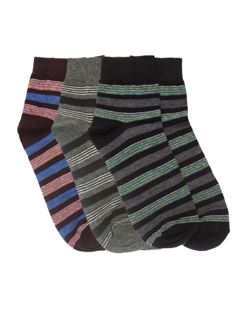 

Dollar Men Pack Of 3 Assorted Ankle-Length Socks