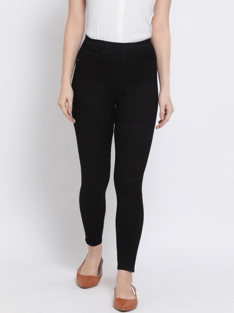 

Code 61 Women Black Solid Skinny-Fit Denim Jeggings