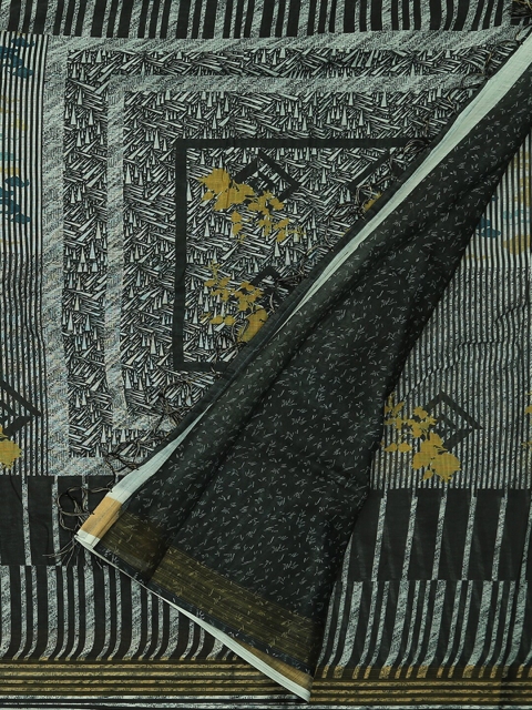 

Pothys Grey Printed Saree