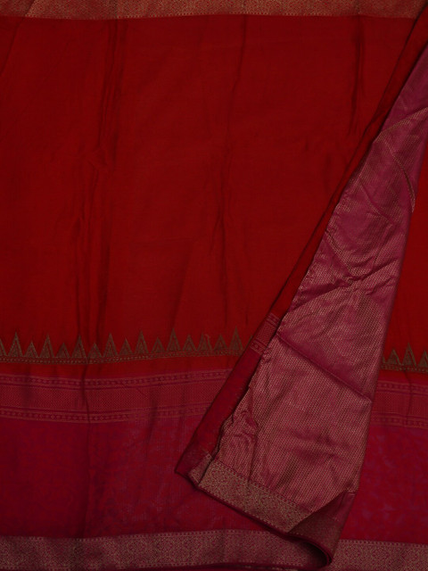 

Pothys Red Woven Design Poly Georgette Saree
