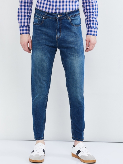 

max Men Blue Skinny Fit Mid-Rise Clean Look Stretchable Jeans