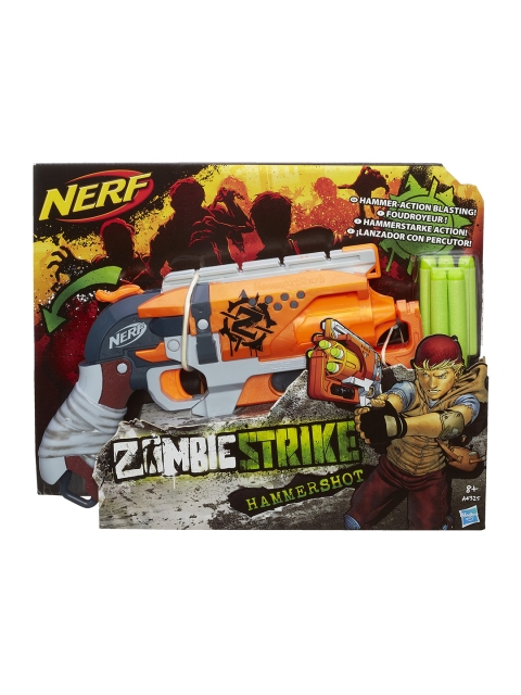 

NERF By ToysRus Boys Orange & Grey Zombie Strike Hammershot Armor Set, Olive
