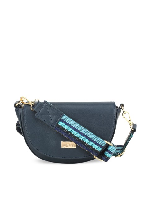 

yelloe Blue Solid Sling Bag