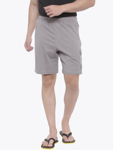 

Bitz Men Grey Printed Organic Cotton Lounge Shorts