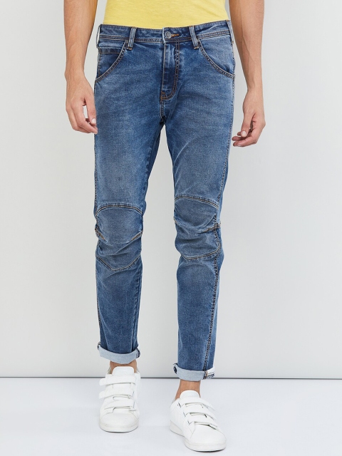 

max Men Blue Skinny Fit Mid-Rise Clean Look Stretchable Jeans