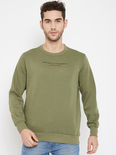 

NEVA Men Green Printed Round Neck T-shirt