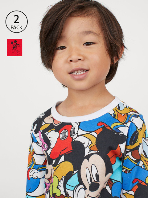 

H&M Boys 2-Pack Long-Sleeve Jersey Tops, Multi